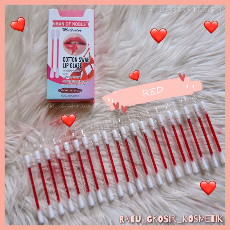 PER PACK!!!LIP COTTON SWAB LIP GLAZE/COTTON BUDS STICK CUP LIP TINT NO.D-11