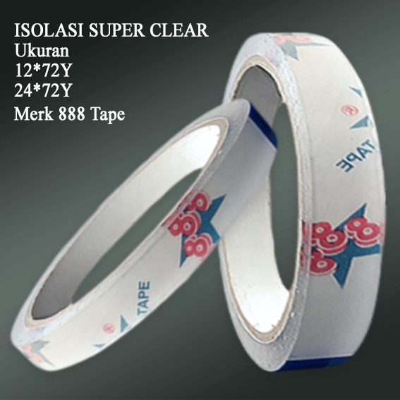 FULL 12*72Y 24*72Y Solatip super clear Isolasi atk super clear/isolasi