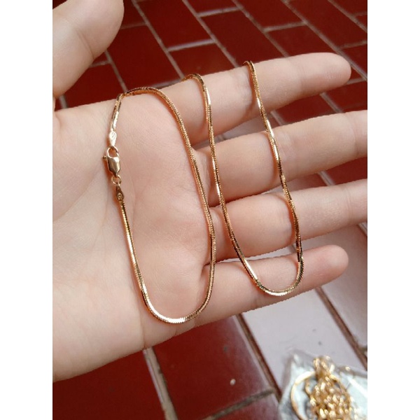 kalung kasandra flexy / kalung perak asli silver 925 lapis emas/ kalung fashion impor
