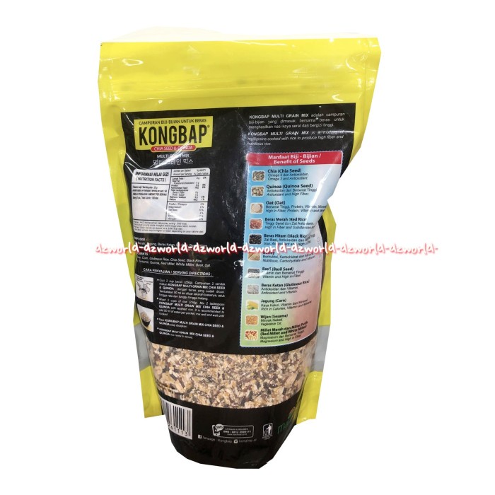 

MAKANAN & MINUMAN BERAS KONGBAP CHIA SEED & QUINOA MULTI GRAIN MIX CAMPURAN BIJIAN BERAS 1KG