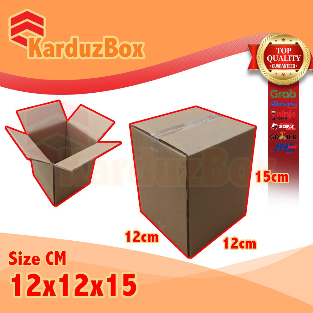 

12x12x15 kardus box packaging POLOS BARU