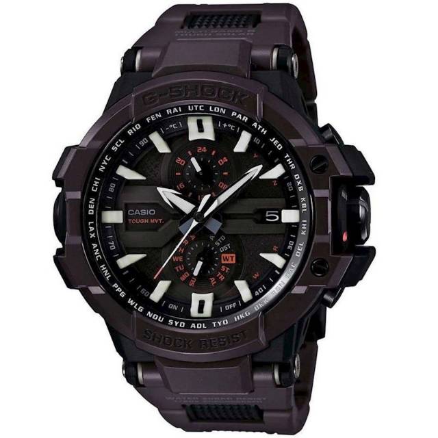 Jam Tangan Casio G-Shock Gshock GWA1000 GW-A1000FC-5A G-Aviation Gravitymaster Brown CowoK Pria