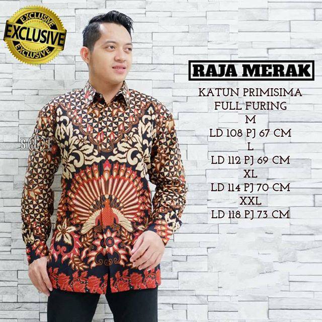 Batik kemeja pria merak ngibing