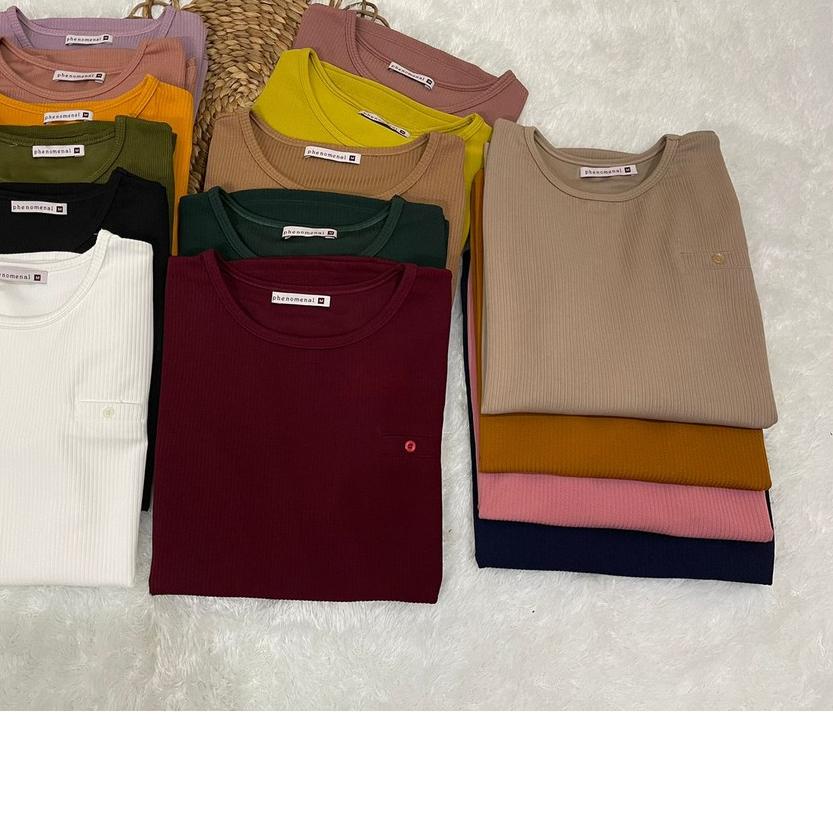 ☼ [ PHENOMENAL POLOS 3 ] KAOS ATASAN OVAL WANITA // PHENOMENAL CEWEK ☈