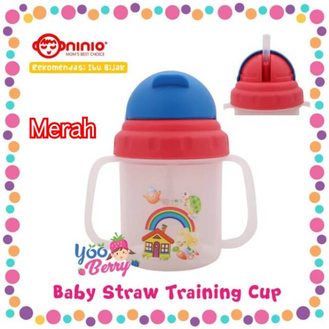 Ninio straw gelas bayi training cup SEDOTAN BPA FREE