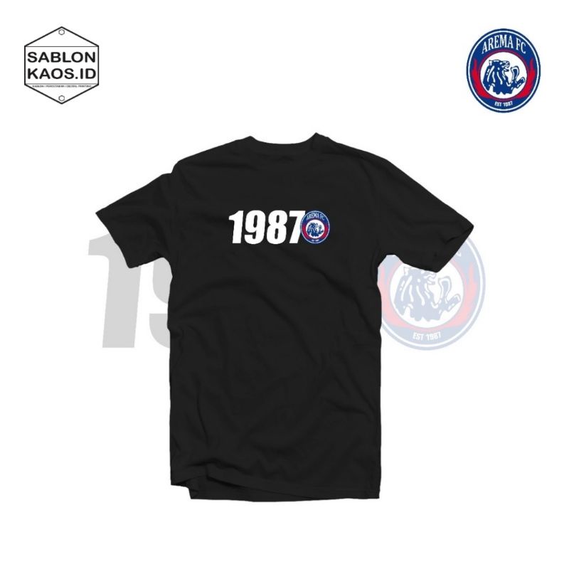 Tshirt Baju Kaos Arema FC 1987 / Kaos Arema Malang / Kaos Arema Juara