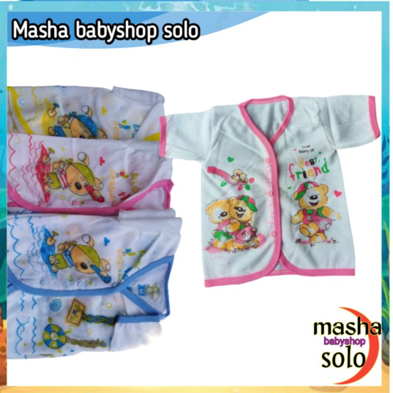 Baju bayi katun motif 0 - 6 bulan , Baju bayi newborn