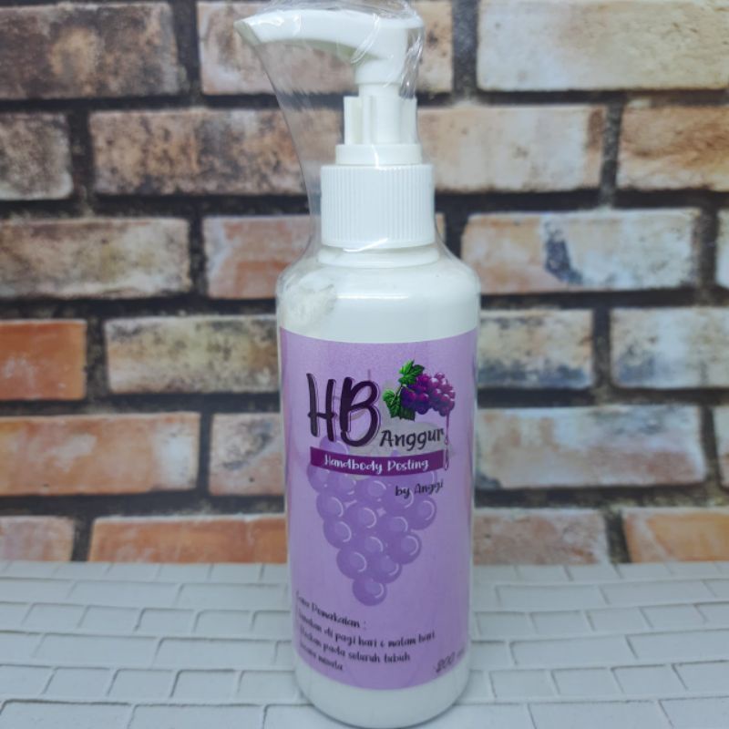 HB SUPER ANGGUR 200ml / LOTION PEMUTIH DOSTING 004001/ LOTION ANGGUR SUPER