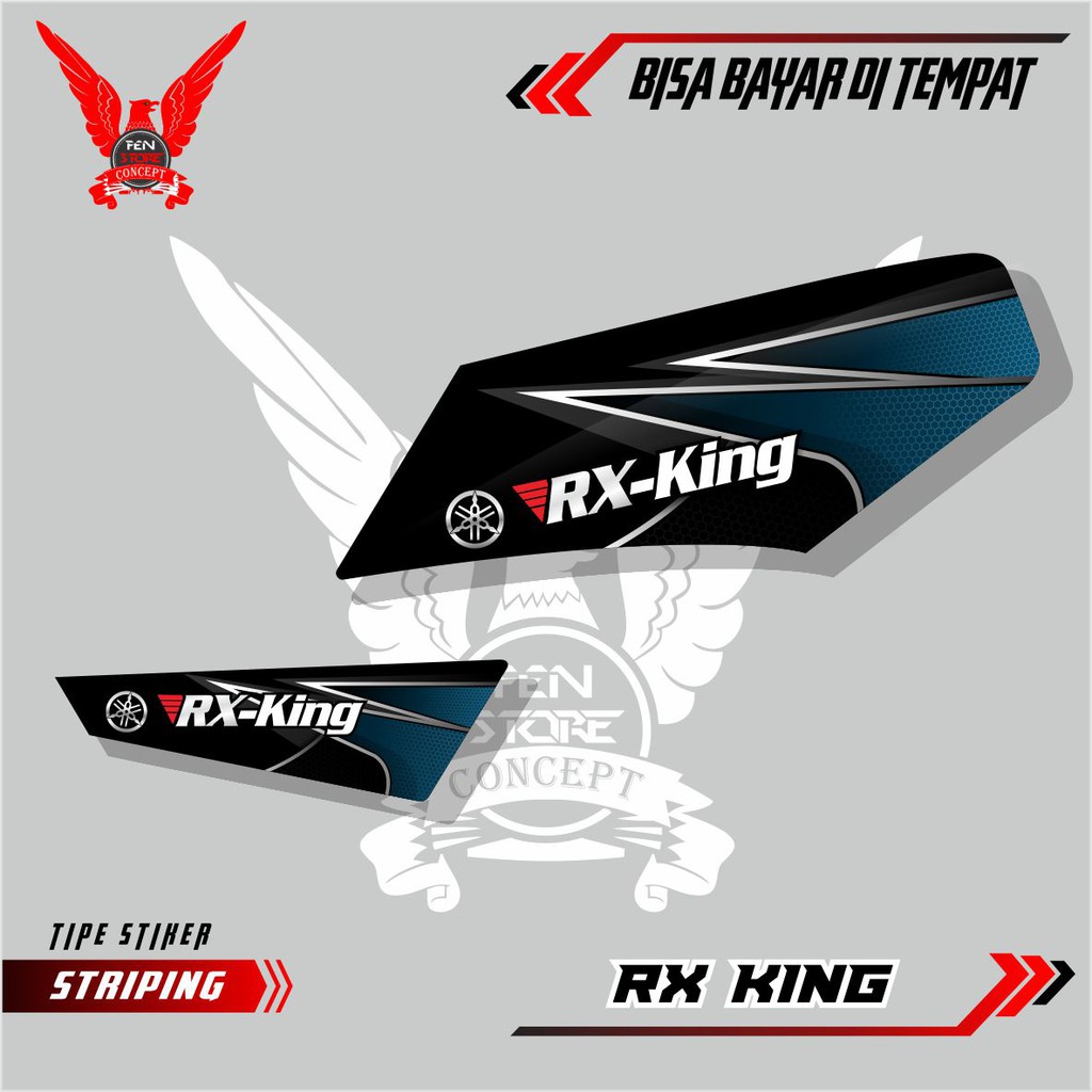 Stiker striping Rx king Variasi list Body Rx King 2004 2008 Setriping Variasi Motor RX KING