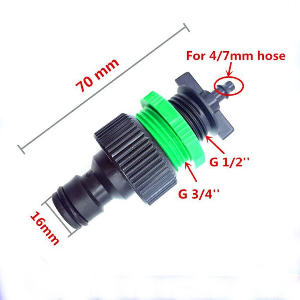 CONNECTOR (SAMBUNGAN)  16MM - KERAN UNTUK KONEKTOR SELANG 4/7 mm FEZONE