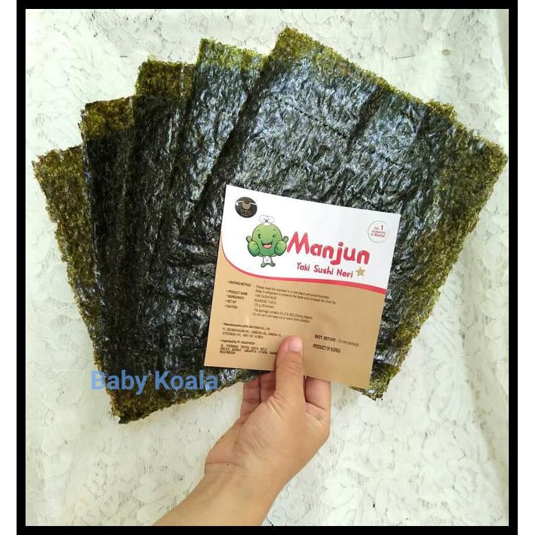 

Termurah Korean Yaki Sushi Nori MANJUN SHARE SIZE 5 lembar