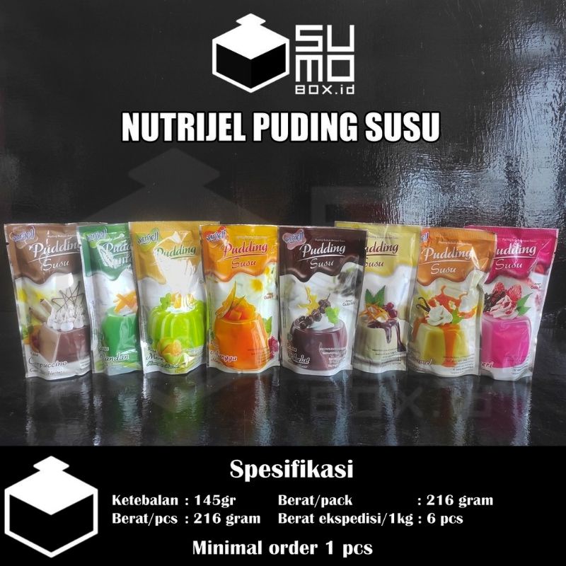 

Nutrijell Nutrijel PUDING SUSU rasa 120gr,145gr,170gr / serbuk pudding susu