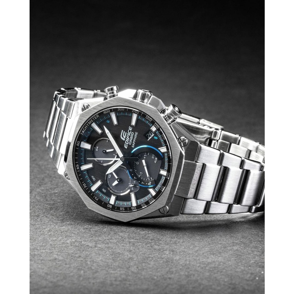 Jam Tangan Pria Merk Casio Edifice Type Eqb-1100 Solar Free Box Set