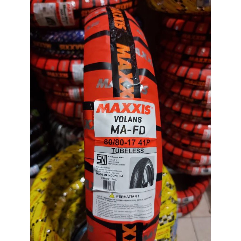 ban Maxxis volans 80/90-17 tubeless