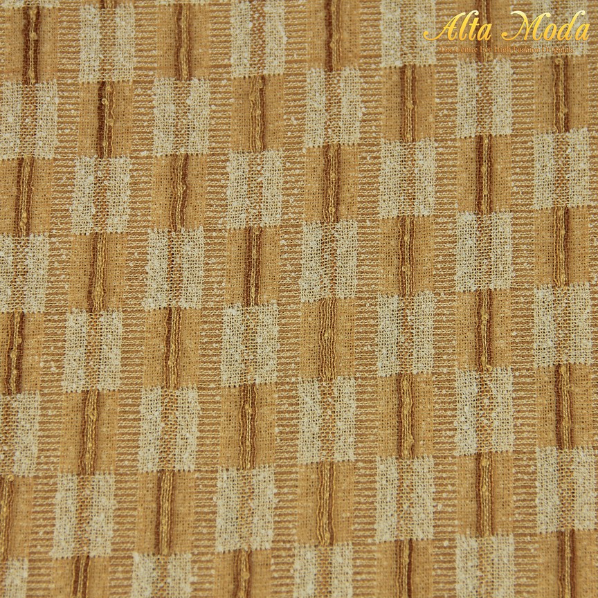 

Alta Moda Kaftan Jacquard Berserat Warna Krem Coklat (1M)