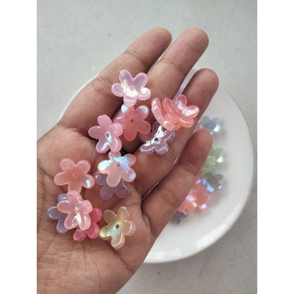 manik akrilik kelopak lima manik akrilik glossy manik akrilik bunga glossy manik akrilik bahan strap