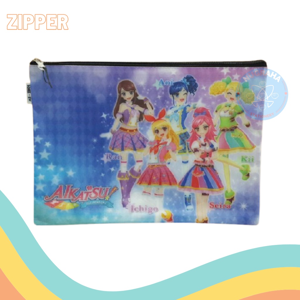 

ZIPPER BAG MOTIF AIKATSU AS ZB-01 (1 PCS)