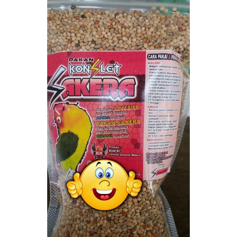 Pakan Lovebird SAKERA Konslet