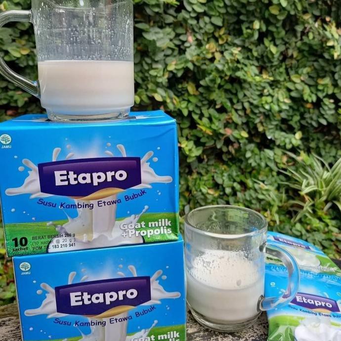 

Susu Kambing Bubuk EtaPro Etawa Propolis Asli Original POM / BPOM