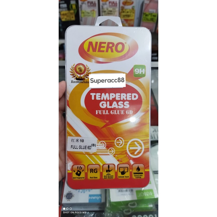 Tempered Glass Full Redmi 10