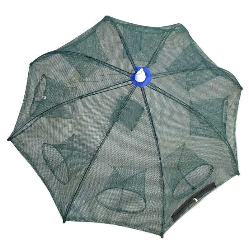 perangkap ikan udang kepiting bubu bentuk payung 8 lubang