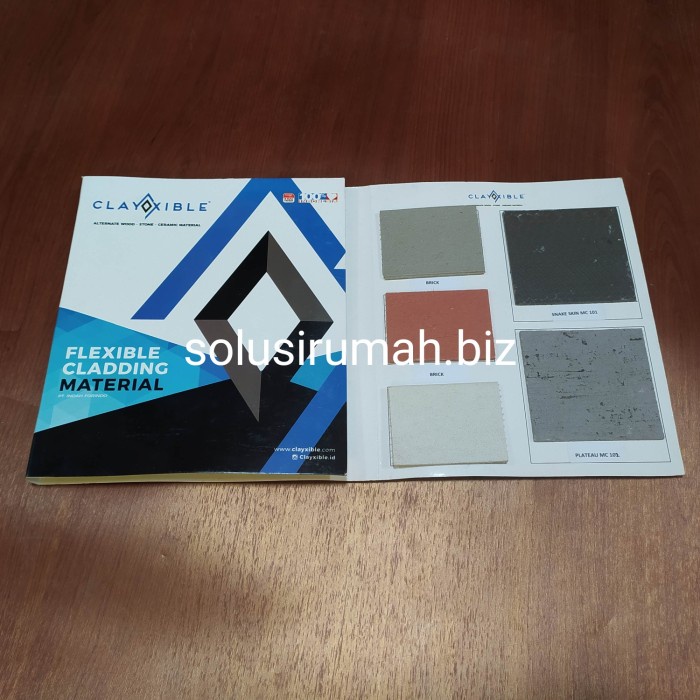 KATALOG INTERIOR CLAYXIBLE FLEXIBLE CLADDING MATERIAL WARNA KARTU CARD