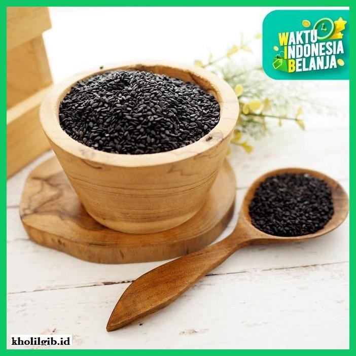 

gnidderdsaus- wijen hitam (black sesame seed) 250gr -asliiiiii.