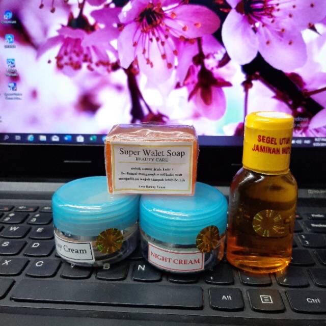 CREAM WALET BIRU / PINK