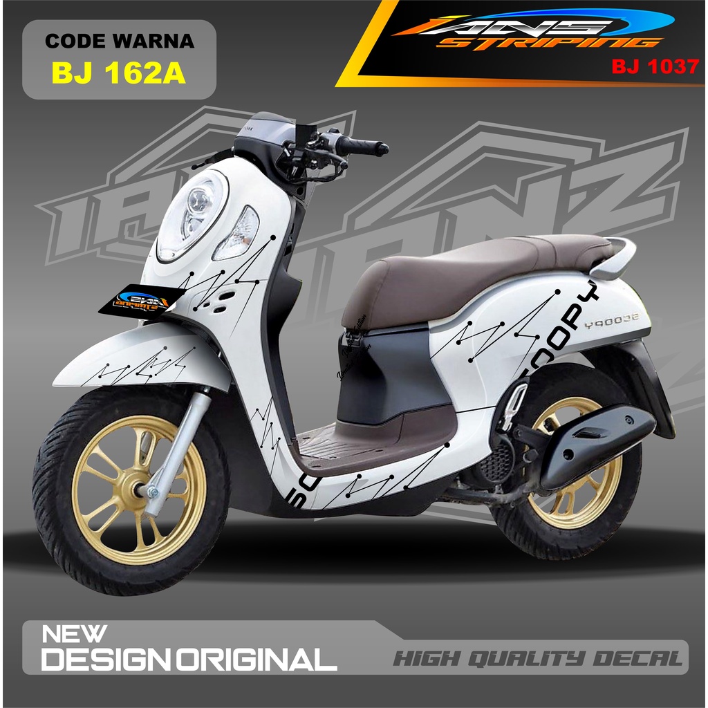 DECAL STIKER SCOOPY FULL BODY BLOK MOTOR / STICKER DECAL  HONDA SCOOPY FULL BODY / STICKER VARIASI SCOOPY TERBARU  / STICKER SCOOPY