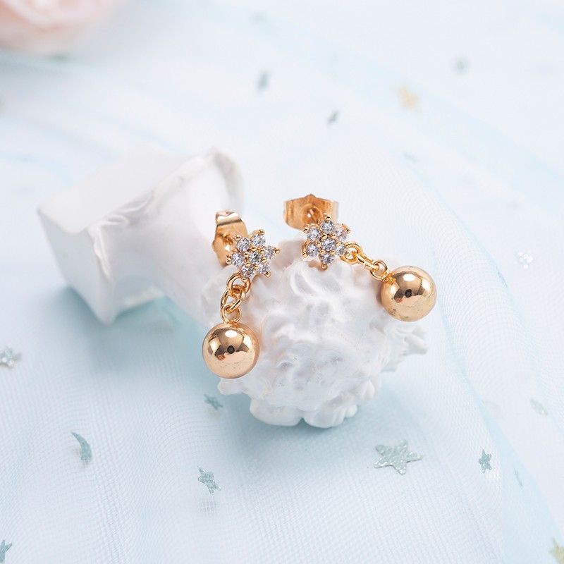 Anting Gantung Dewasa Untuk Wanita Anti Karat Anting Gantung Bunga