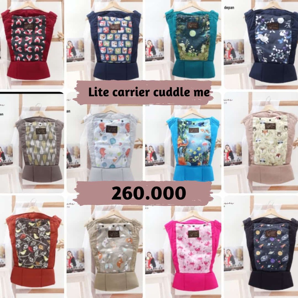 gendongan depan cuddle me lite carrier | gendongan depan | gendongan bayi depan | gendongan bayi