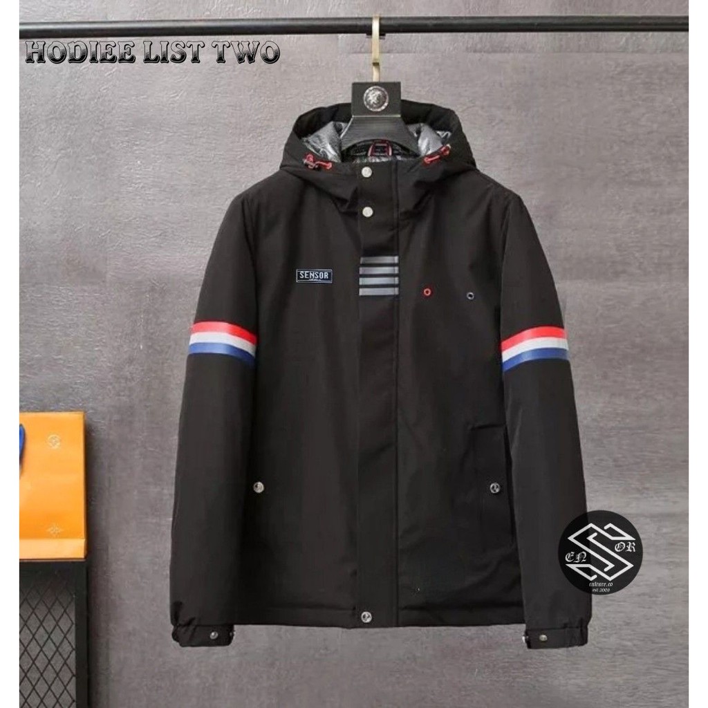 BSTR . JAKET HOODIE PRIA . JAKET HOODIE TASLAN . KOREAN STYLE . JAKET HOODIE LIST TWO SENSOR