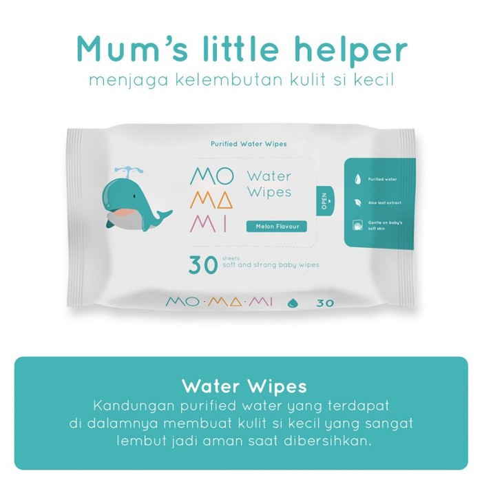 MoMaMi Water Wipes 30 | Tissue Tisu Basah