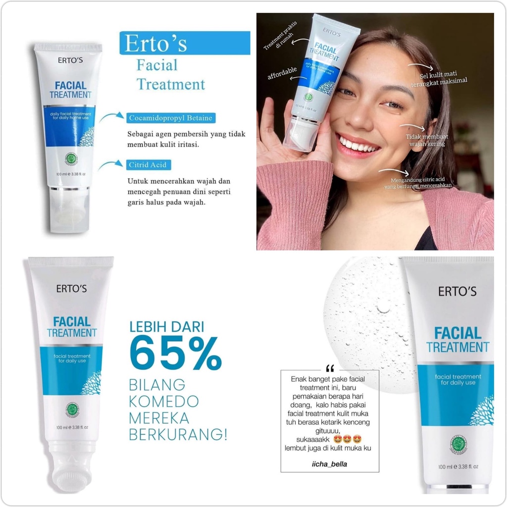 ERTOS FACIAL TREATMENT SABUN PEMBERSIH PEMUTIH KULIT