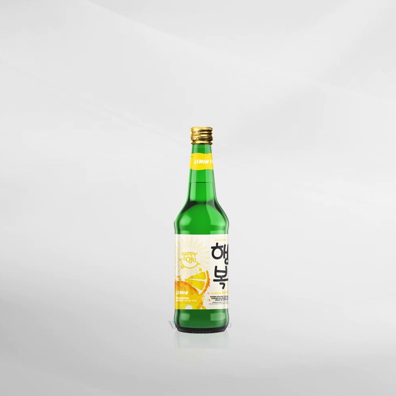 Happy Soju Lemon 360 Ml ( Original &amp; Resmi By Vinyard )