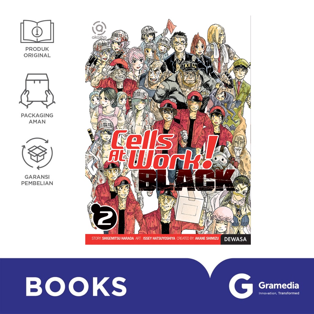 Gramedia Bali - AKASHA : Cells at Work! Black 02