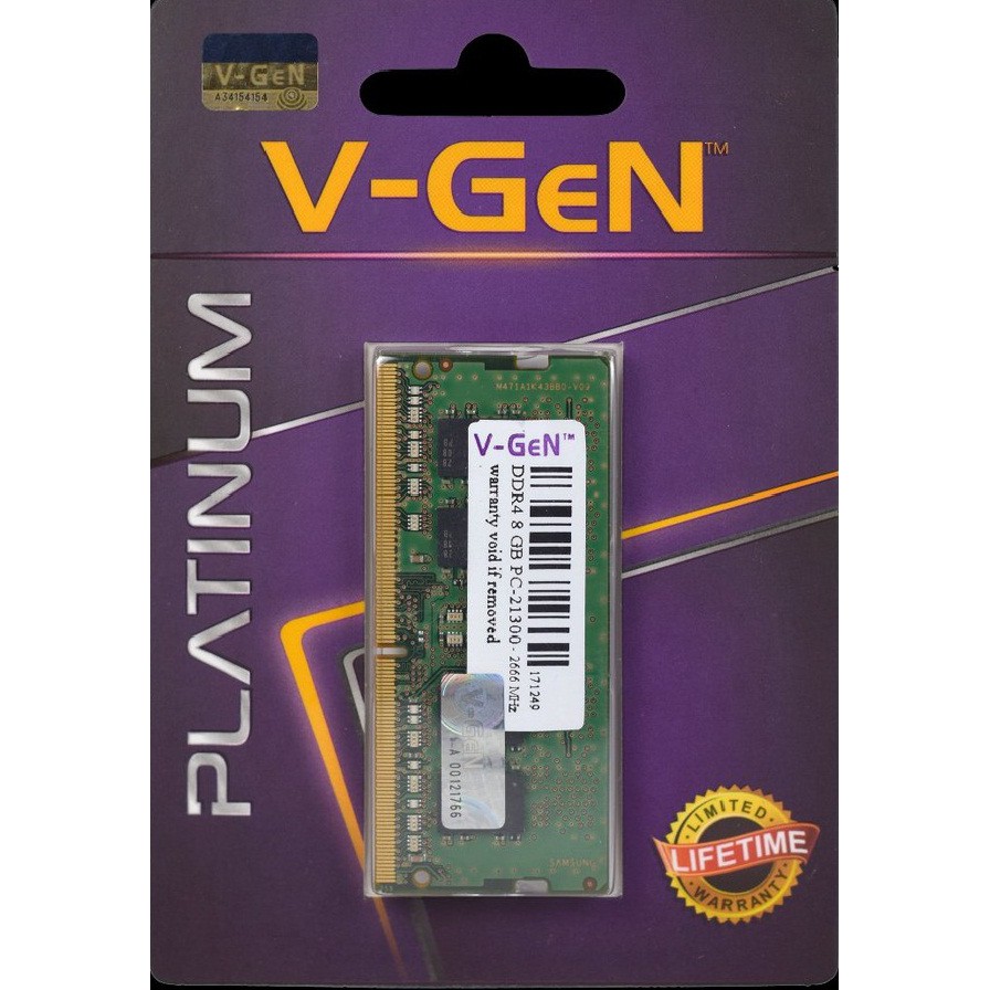 SODIMM DDR4 8GB PC-17000 19200 21300 VGEN TIPE PLATINUM V GEN