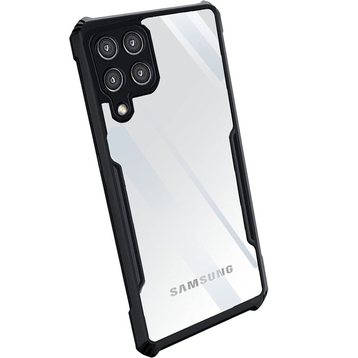 S/P- CASING Case Samsung A22 4G Shockproof Transparant Hard Back Soft Slim Cover A CASE SP