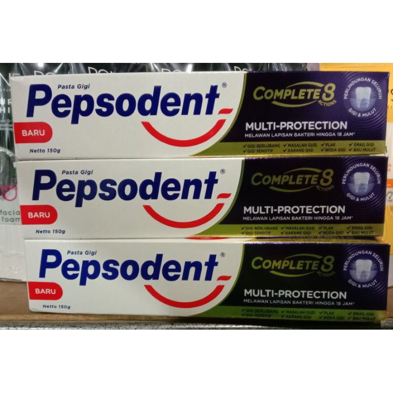 Pepsodent 150gr Complete 8 free toples