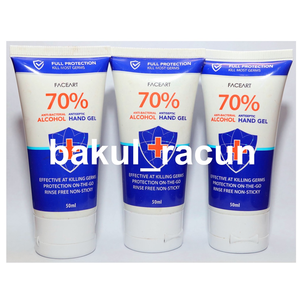 Antiseptic Hand Gel Anti Bachterial Antiseptik Pembunuh Anti Kuman Pembunuh Bakteri Kill Most Germ Alkohol isi 50ml