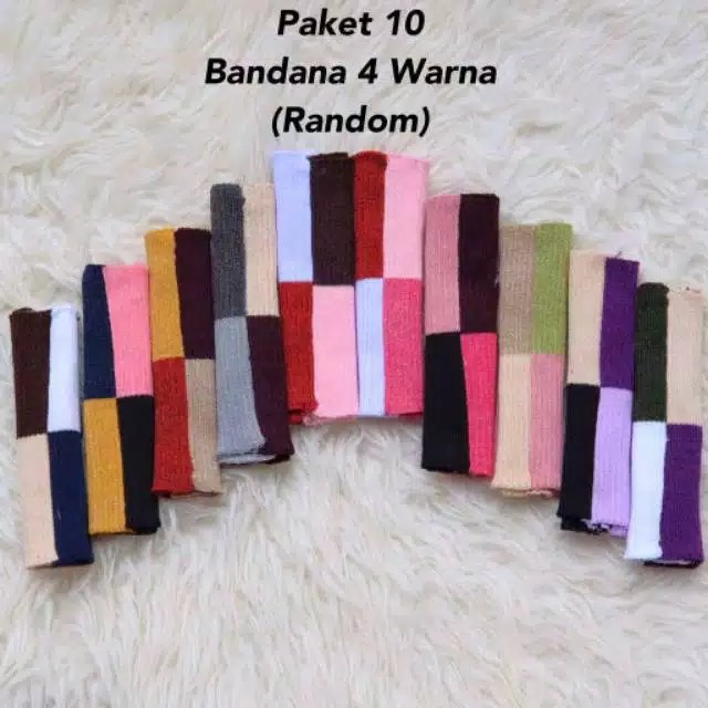 Ciput Rajut Premium | Bandana Rajut Premium | Inner Rajut 4warna