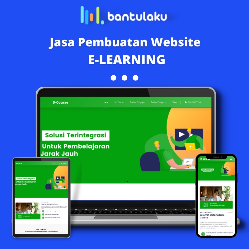 Jasa Pembuatan Situs Website E-Learning (Sudah Include Domain & Hosting)