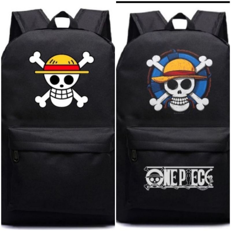 tas anime one piece backpack keren buat sekolah dll ada slot laptopnya