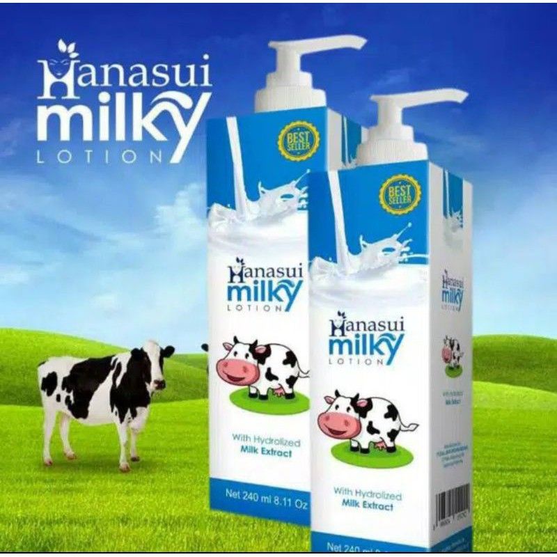 Medan Termurah 240ml Lotion Milky pemutih Body lotion pemutih by hanasui