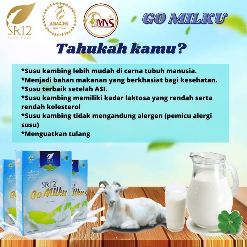 

SUSU KAMBING GOMILKU SR12 / SUSU ETAWA KUALITAS PREMIUM / GOAT MILK