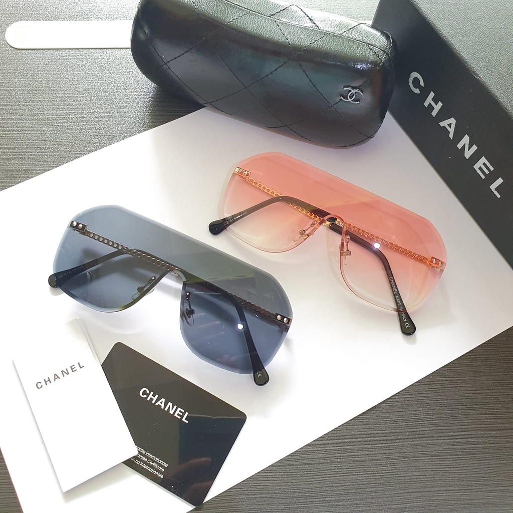 2 WARNA KACAMATA CHANEL 902 FASHION WANITA FULL SET FREE PEMBERSIH DAN POUCH