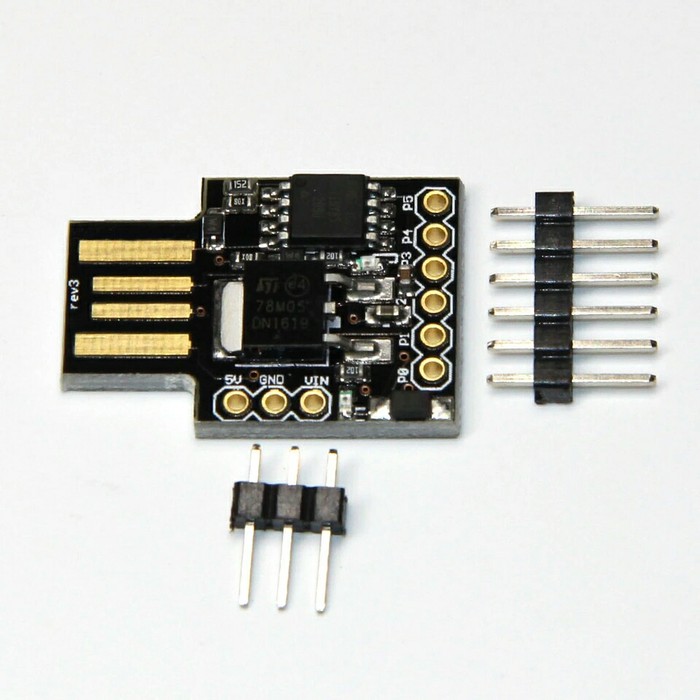 Digispark kickstarter smallest micro usb development board ATTINY85