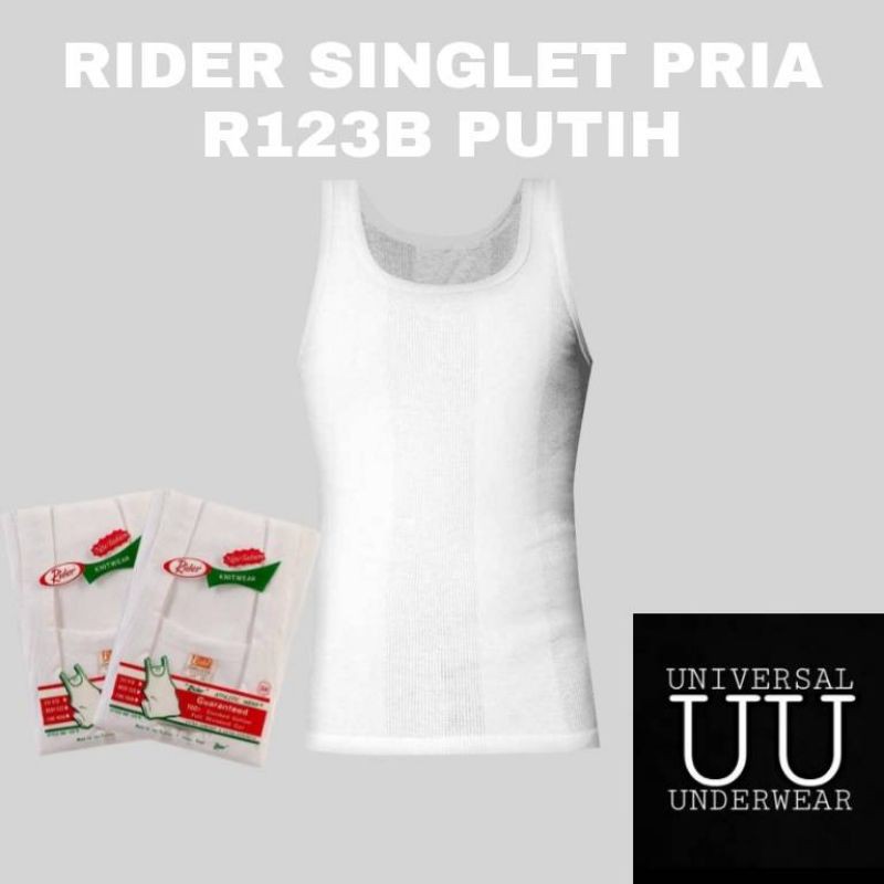 Singlet Pria Rider R123B Putih