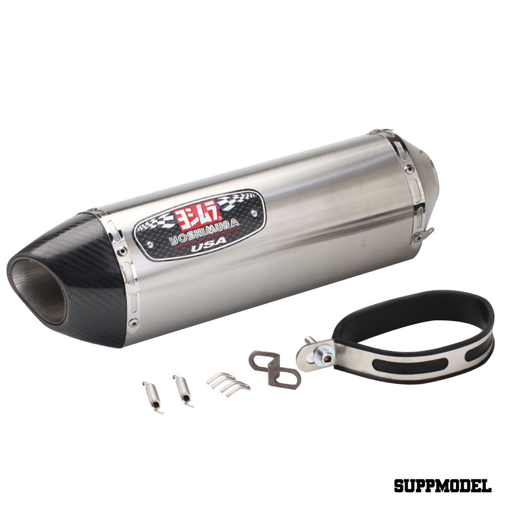 SPM Stainless Steel Motorcycle Exhaust Muffler Pipe Refit Tailpipe for Yoshimura