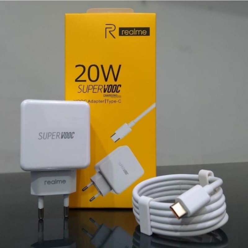Charger ORIGINAL Realme R15 VOOC Type C Fast Charging (Charger HP Ori)